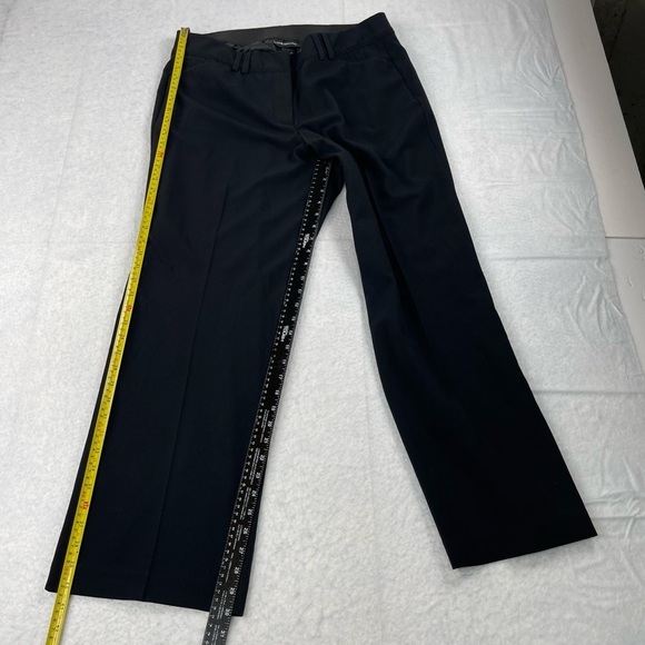 Lane Bryant Pants Womens 16 Black Flat Front High‎ Rise Straight Leg Pockets - Picture 7 of 11